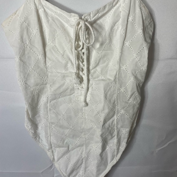 Free People Intimately Bodysuit White Eyelet - Picture 4 of 7